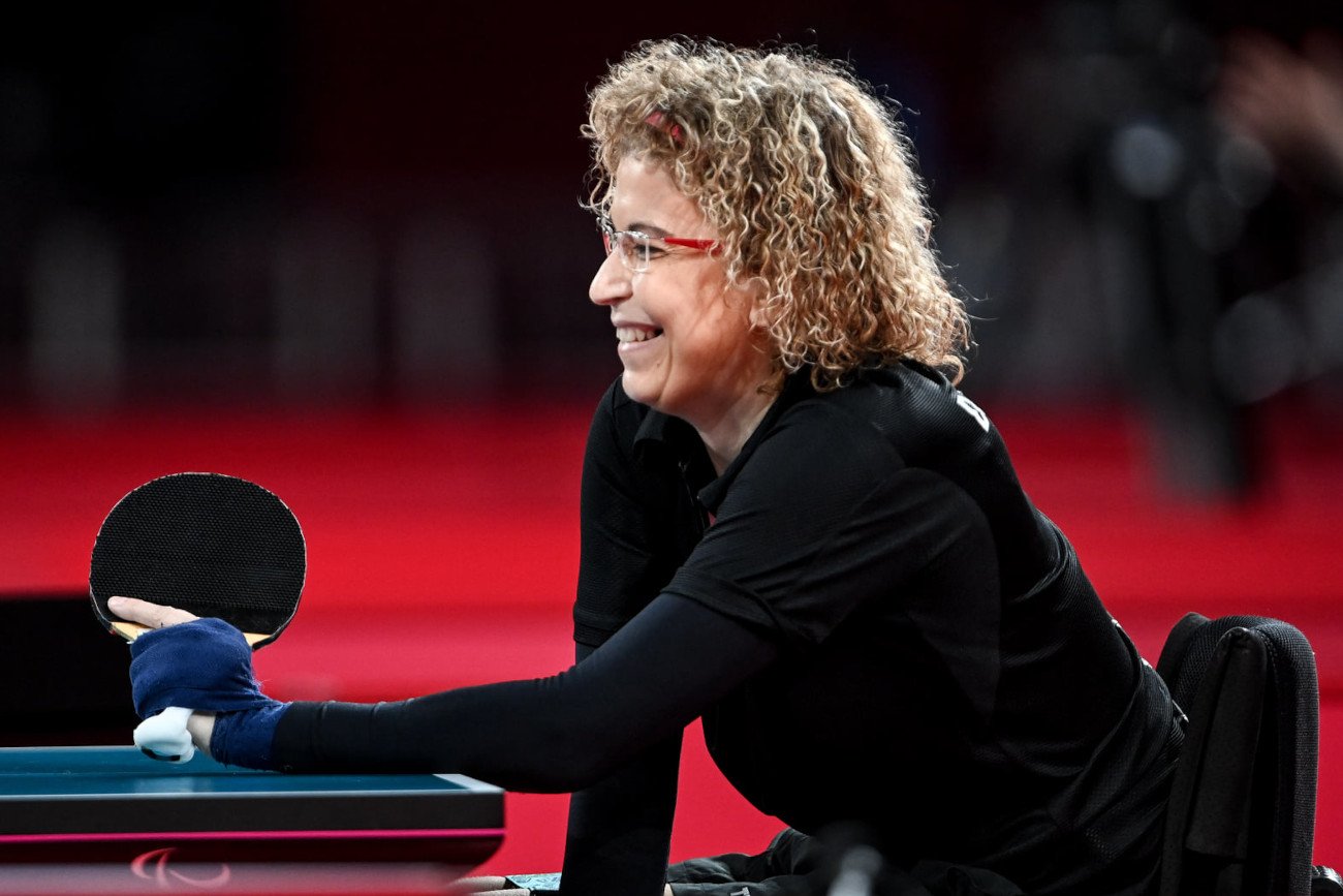 Dorota Bucław w turnieju paratenisa stołowego radzi sobie w Tokio bardzo dobrze.