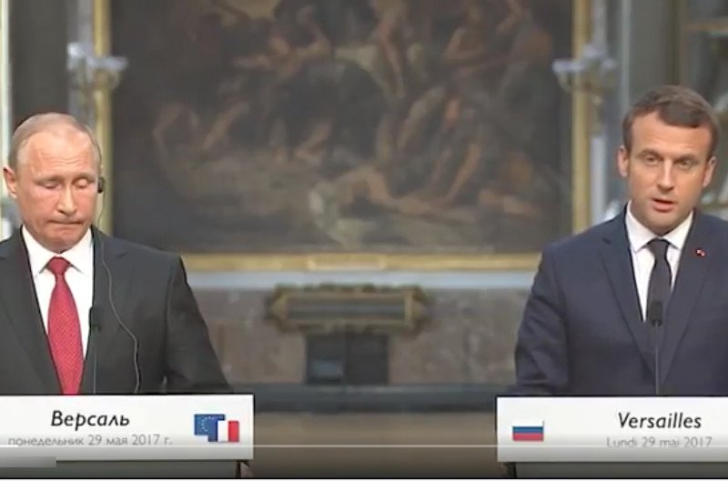 Mina Putina mówi wszystko o jego wizycie we Francji. Macron dał prezydentowi Rosji parę dotkliwych prztyczków