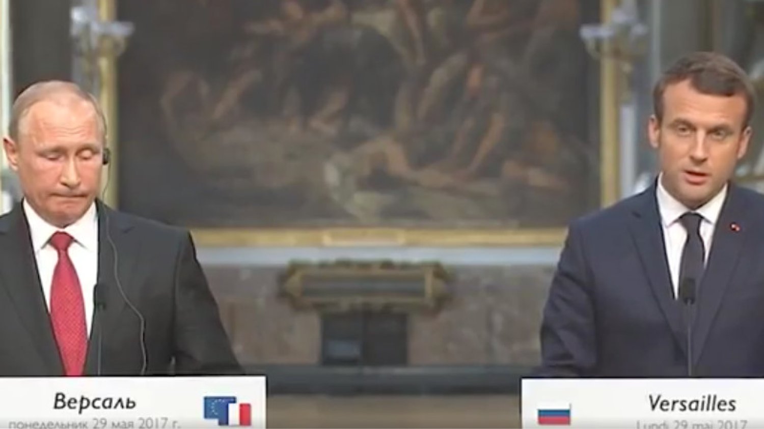Mina Putina mówi wszystko o jego wizycie we Francji. Macron dał prezydentowi Rosji parę dotkliwych prztyczków
