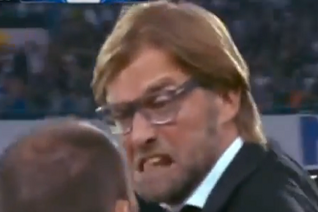 Jurgen Klopp szalał podczas meczu z Napoli.