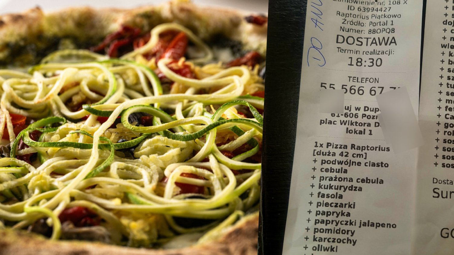 Poznań. Pokazali gigantyczny rachunek za pizzę. "Zazwyczaj nie umieszczamy przykładów umysłowej biedy".