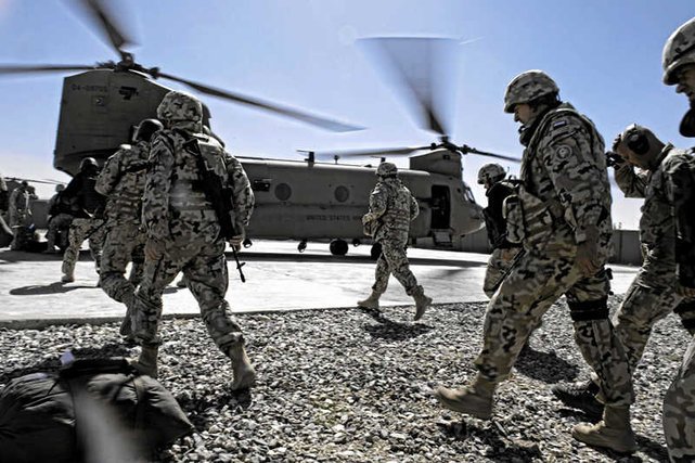 Polscy żołnierze w Afganistanie.