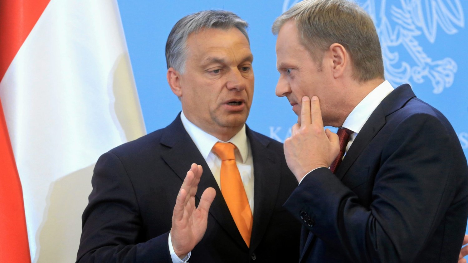 Tusk zaskoczył wyznaniem ws. Orbána. "Ja z nikim nie miałem takich relacji" Tusk i Orban