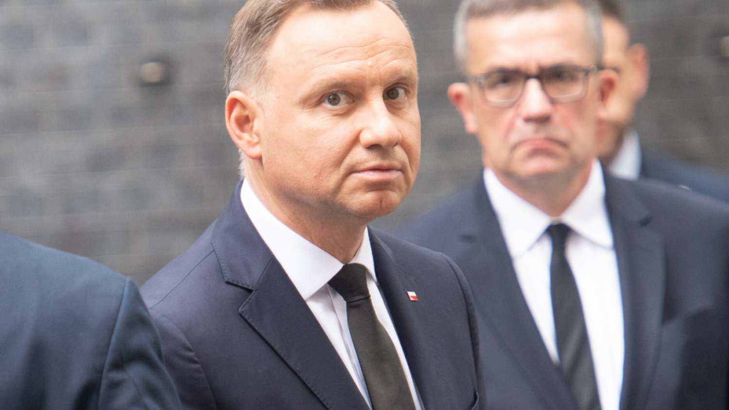 Andrzej Duda przy Downing Street 10 w Londynie