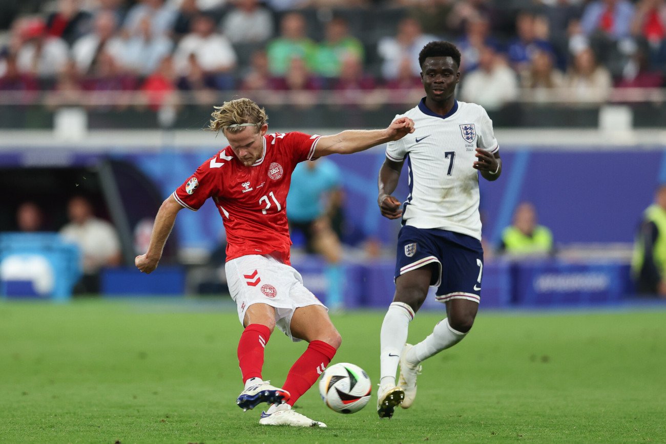 Kasper Hjulmand strzelił gola w meczu z Anglią z 28. metrów i jeszcze od słupka