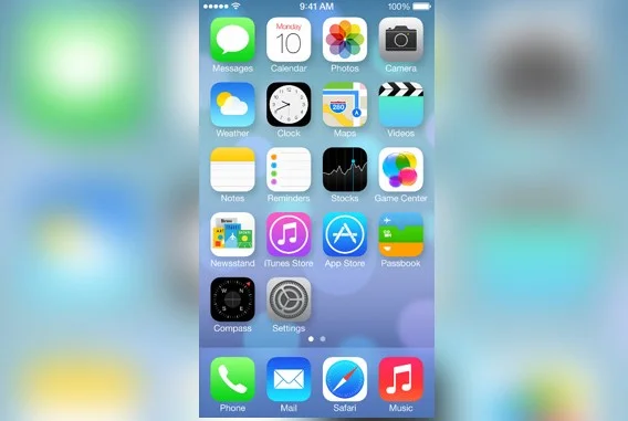 Ekran główny w iPhonie 5S
