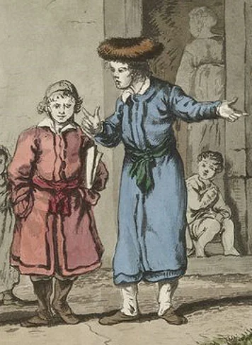"Dzieci żydowskie" - Jan Piotr Norblin, XVIII wiek.