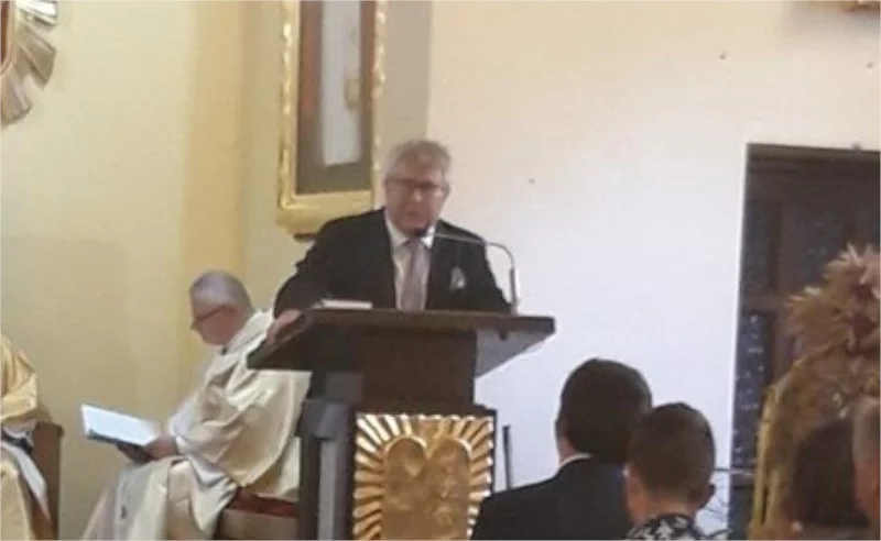Ryszard Czarnecki "wystąpił" w kościele.