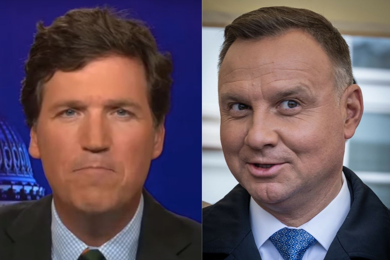 Andrzej Duda udzieli wywiadu w programie "Tucker Carlson tonight".