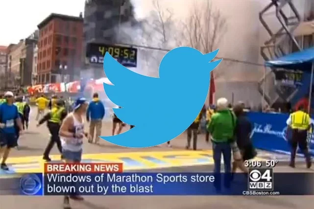Twitterowe relacje z Bostonu pełne były brutalnych obrazów