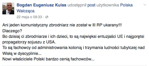 Typowe wpisy mieszkającego w Norwegii polskiego patrioty.