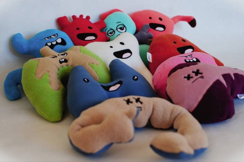 Pluszektorium, czyli zabawki w kształcie organów ludzkich.