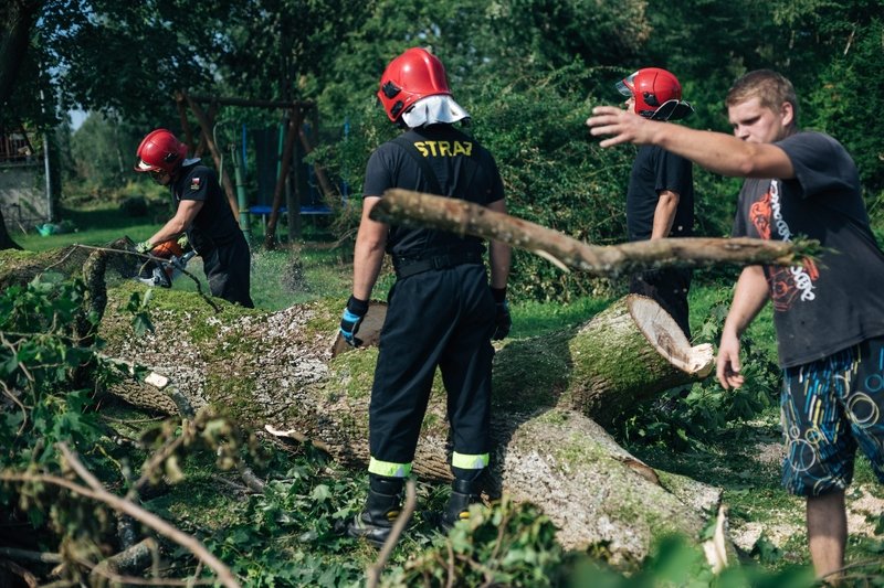 W związku z burzami strażacy interweniowali 1150 razy.
