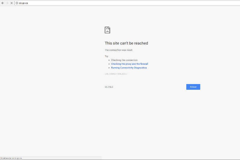 Amerykanie przeciążyli stronę kanadyjskiego urzędu imigracyjnego.