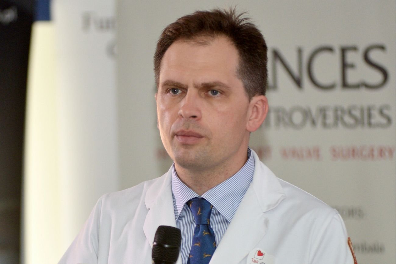 Prof. Michał Zembala, syn zmarłego porfesora.