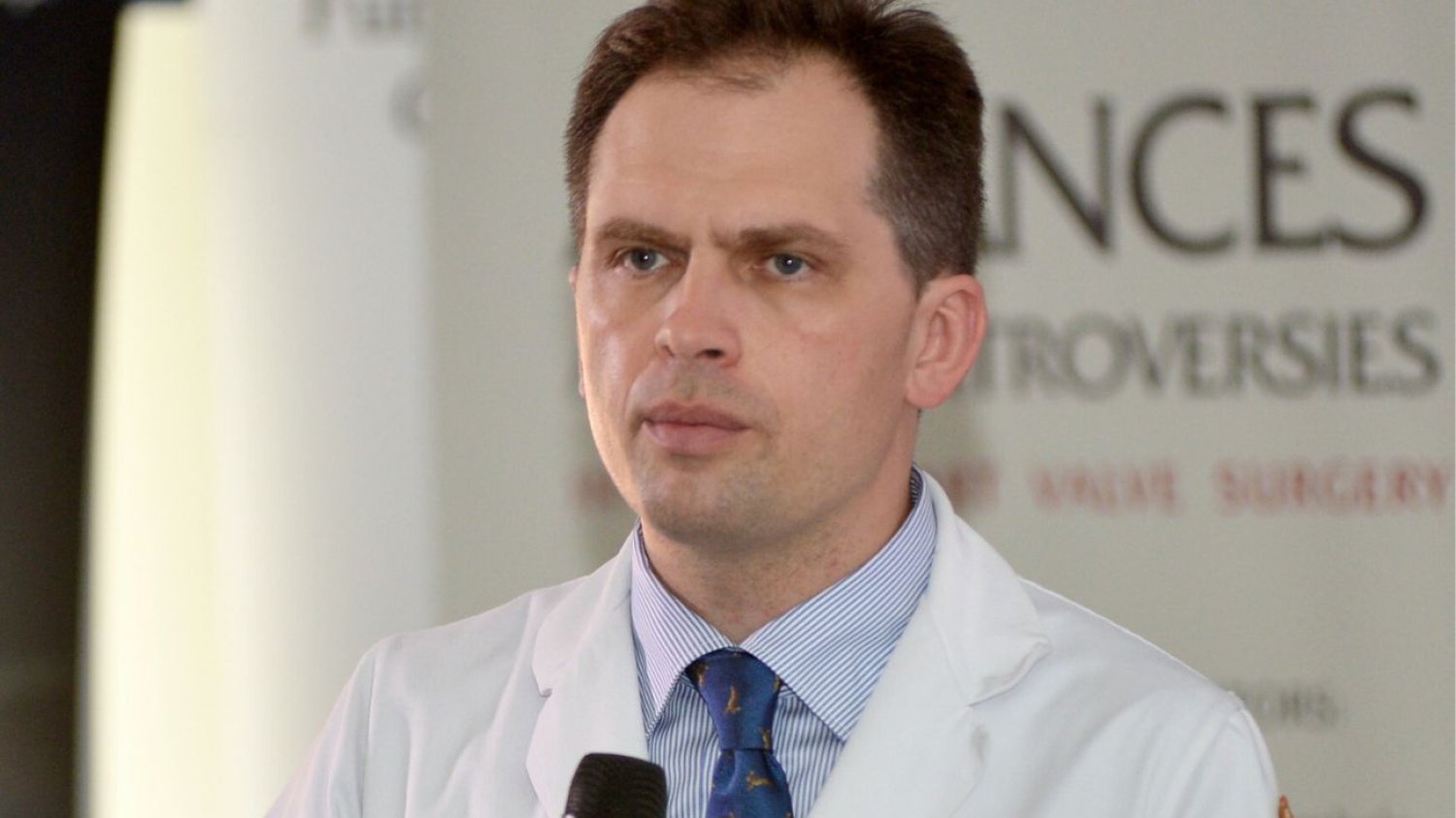 Prof. Michał Zembala, syn zmarłego porfesora.