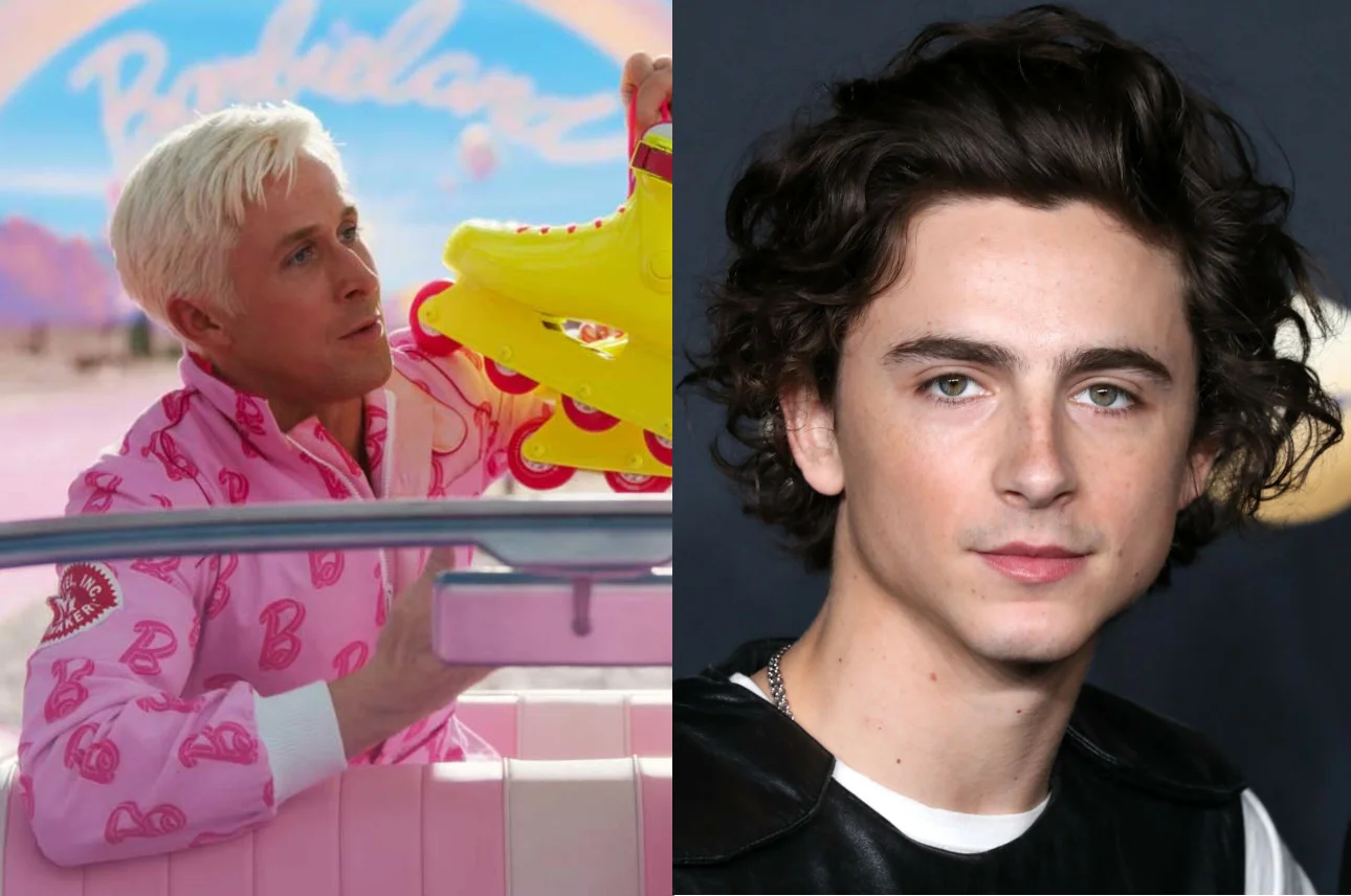 Timothee Chalamet, Barbie, Greta Gerwig Ryan Gosling w Barbie, Timothee Chalamet