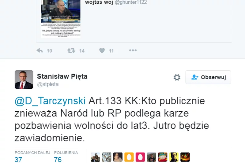 Poseł Stanisław Pięta zapowiada zgłoszenie do prokuratury na podstawie fałszywego mema. Świat staje na głowie...