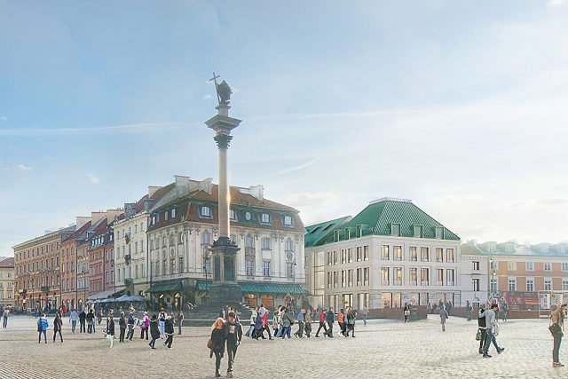 Tak nowy budynek będzie się prezentował od strony placu Zamkowego