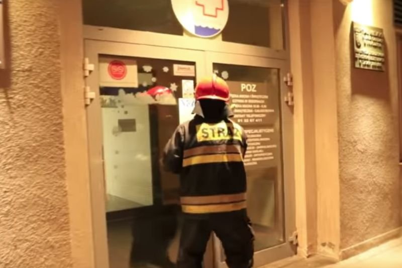 Strażacy musieli przyjechać na interwencję do szpitala w Świnoujściu.