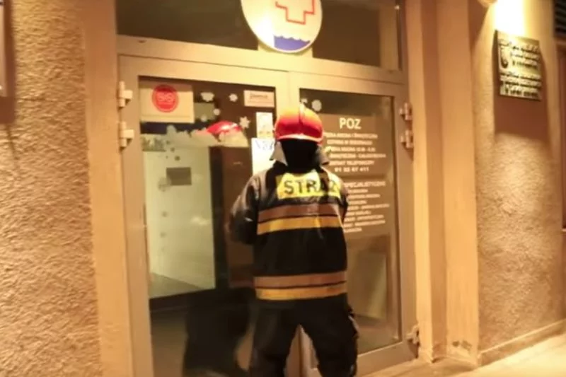 Strażacy musieli przyjechać na interwencję do szpitala w Świnoujściu.