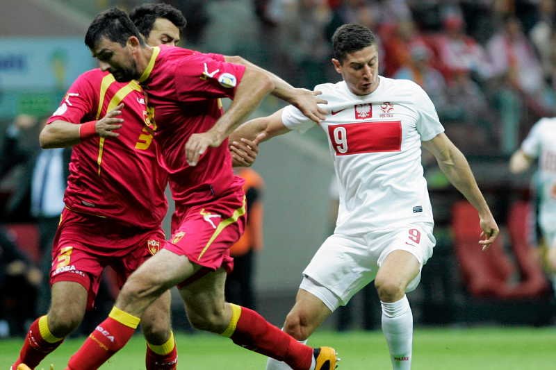 Robert Lewandowski strzelił jedynego gola dla Polski w zremisowanym meczu z Czarnogórą.