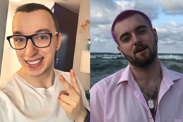 Gimper (z lewej) wyśmiał wygląd rapera Bedoesa