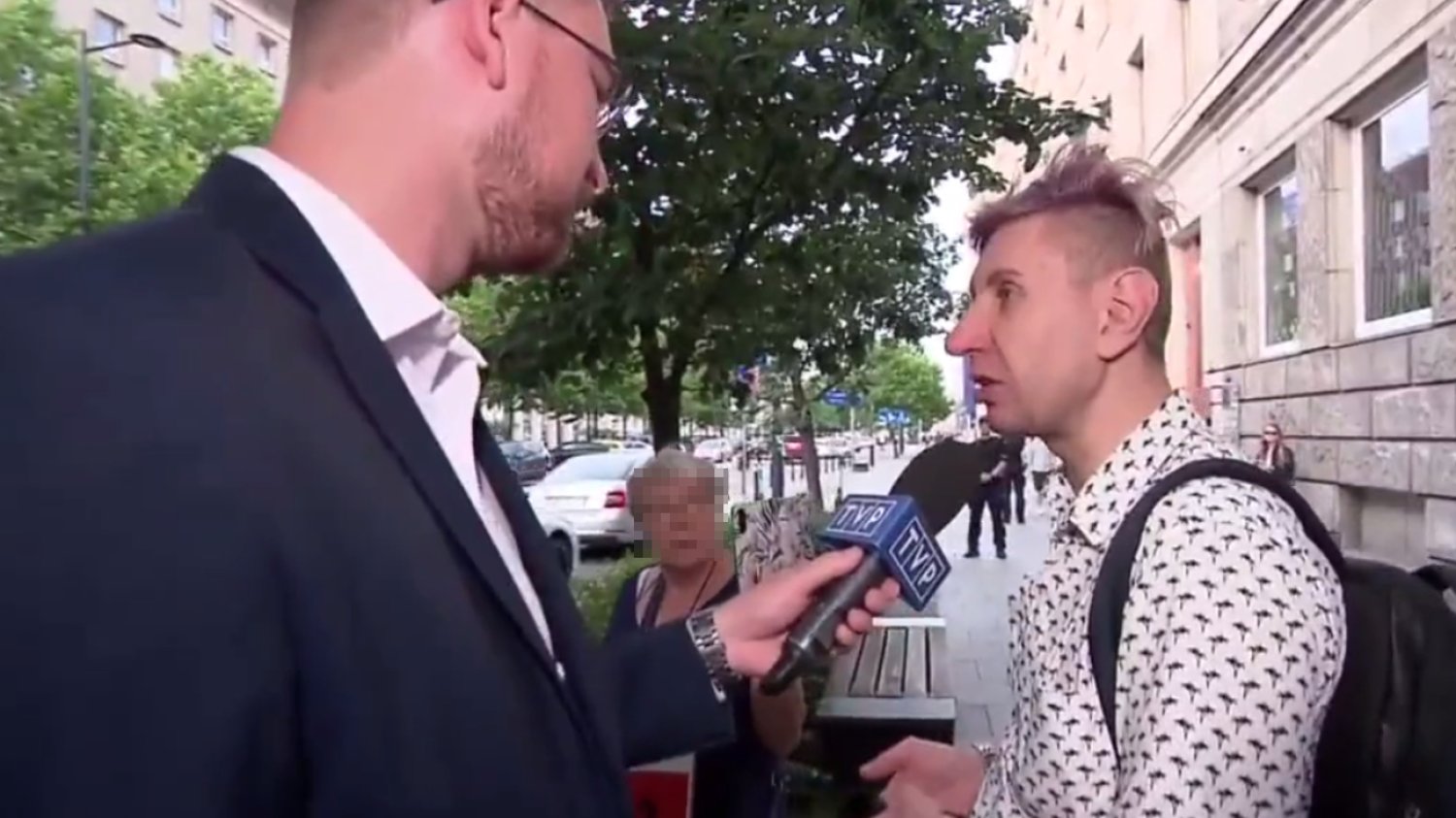 Reporter TVP zareagował na słowa "przechodnia". "Spotkamy się w sądzie"