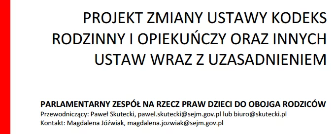 Swoje opinie o projekcie można przysłać do posła Skuteckiego drogą e-mailową.