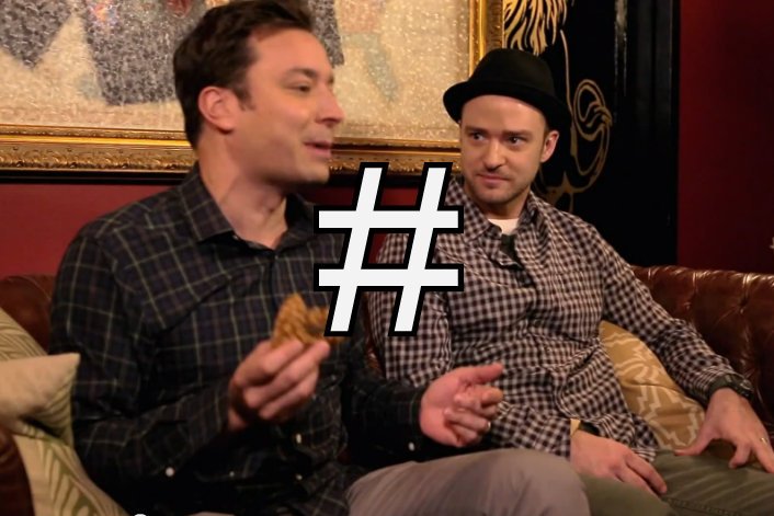 Justin Timberlake kontra hashtagi