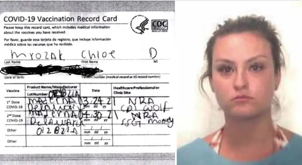 Kobiecie za podrobienie zaświadczenia o szczepieniu przeciwko COVID-19 grozi rok więzienia. Wpadła, bo napisała, że została zaszczepiona "Maderną".