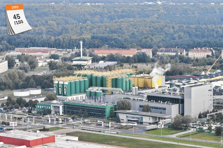 Kompania Piwowarska jest obecnie największym producentem piwa w Polsce. Na zdjęciu należący do niej browar Lech Browary Wielkopolski