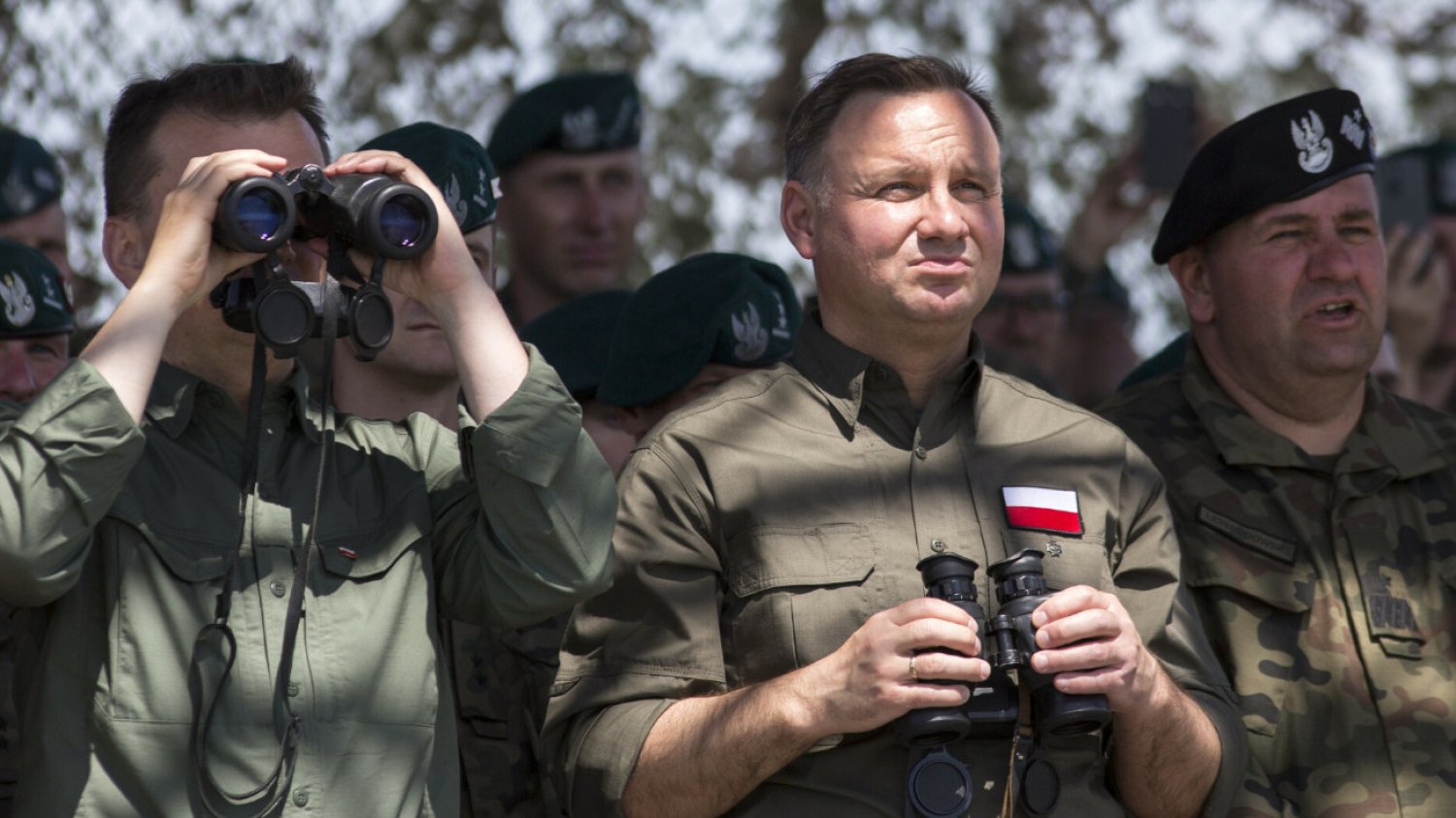 ćwiczenia wojskowe MON dla kogo Orzysz, Wierzbiny. Zakończenie ćwiczeń Dragon-19 z udziałem prezydenta Andrzeja Dudy