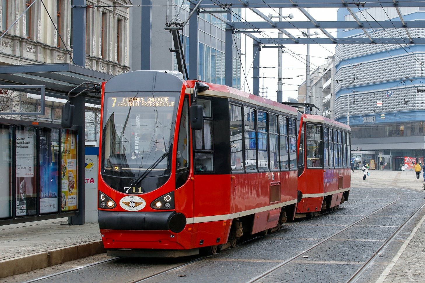 Tramwaj w Katowicach. Zdjęcie ilustracyjne.