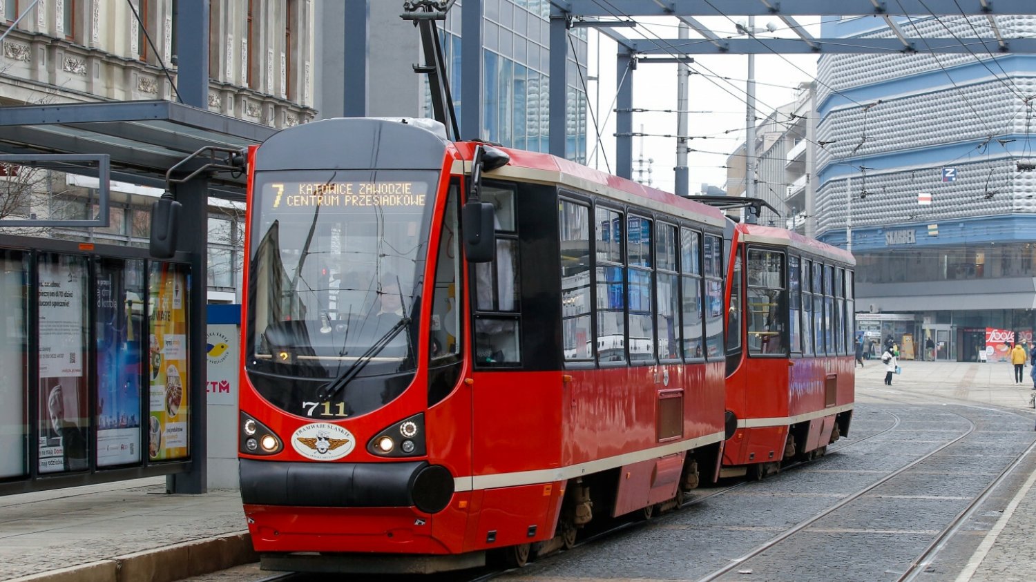 Tramwaj w Katowicach. Zdjęcie ilustracyjne.