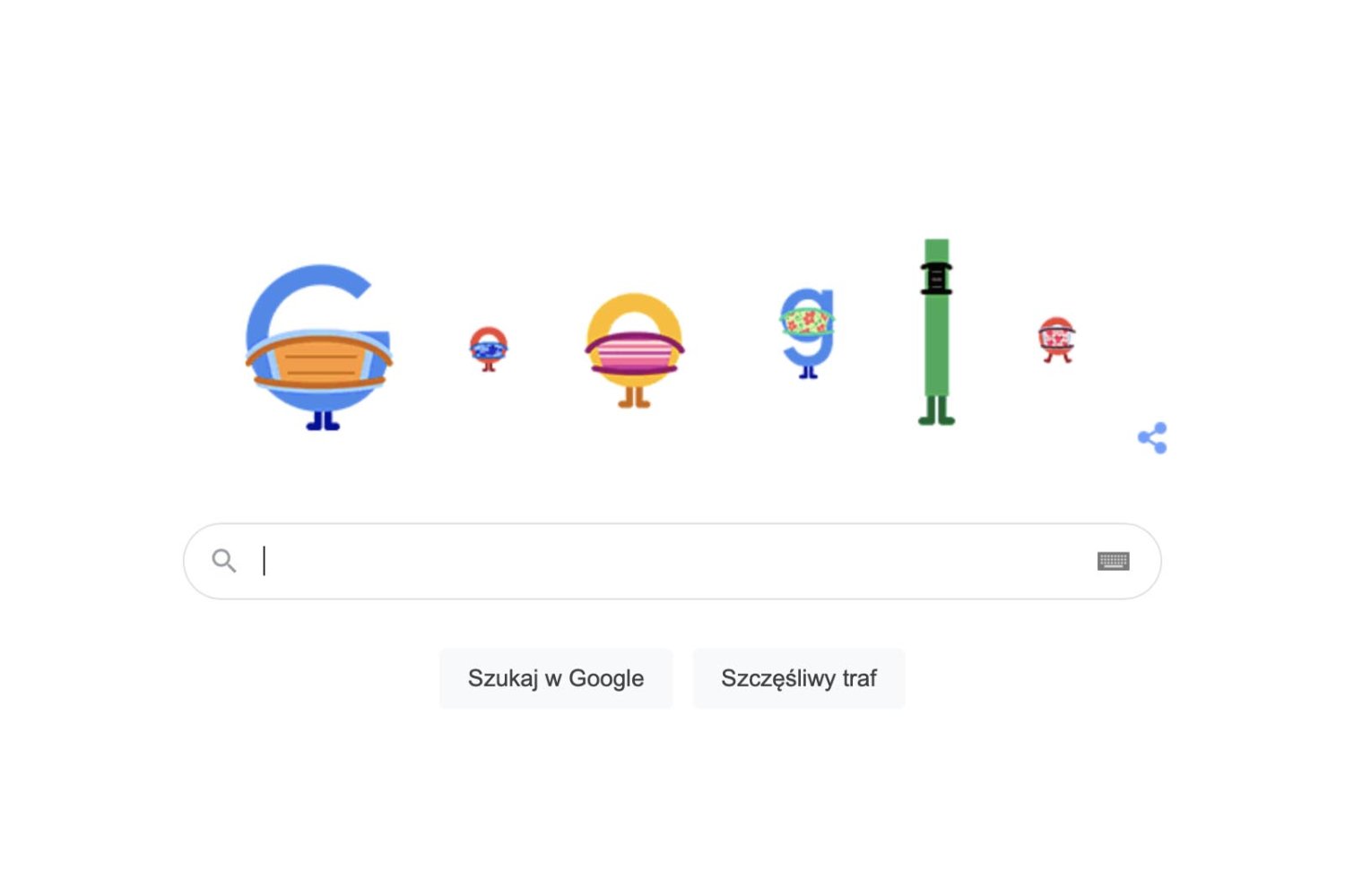 Logo Google wspiera walkę z Covid-19 i przypomina o zasadach bezpieczeństwa.