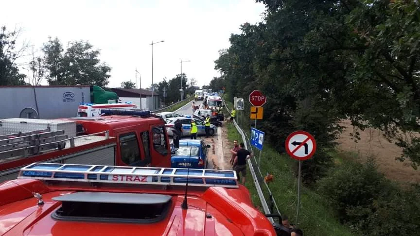 wypadek na węźle