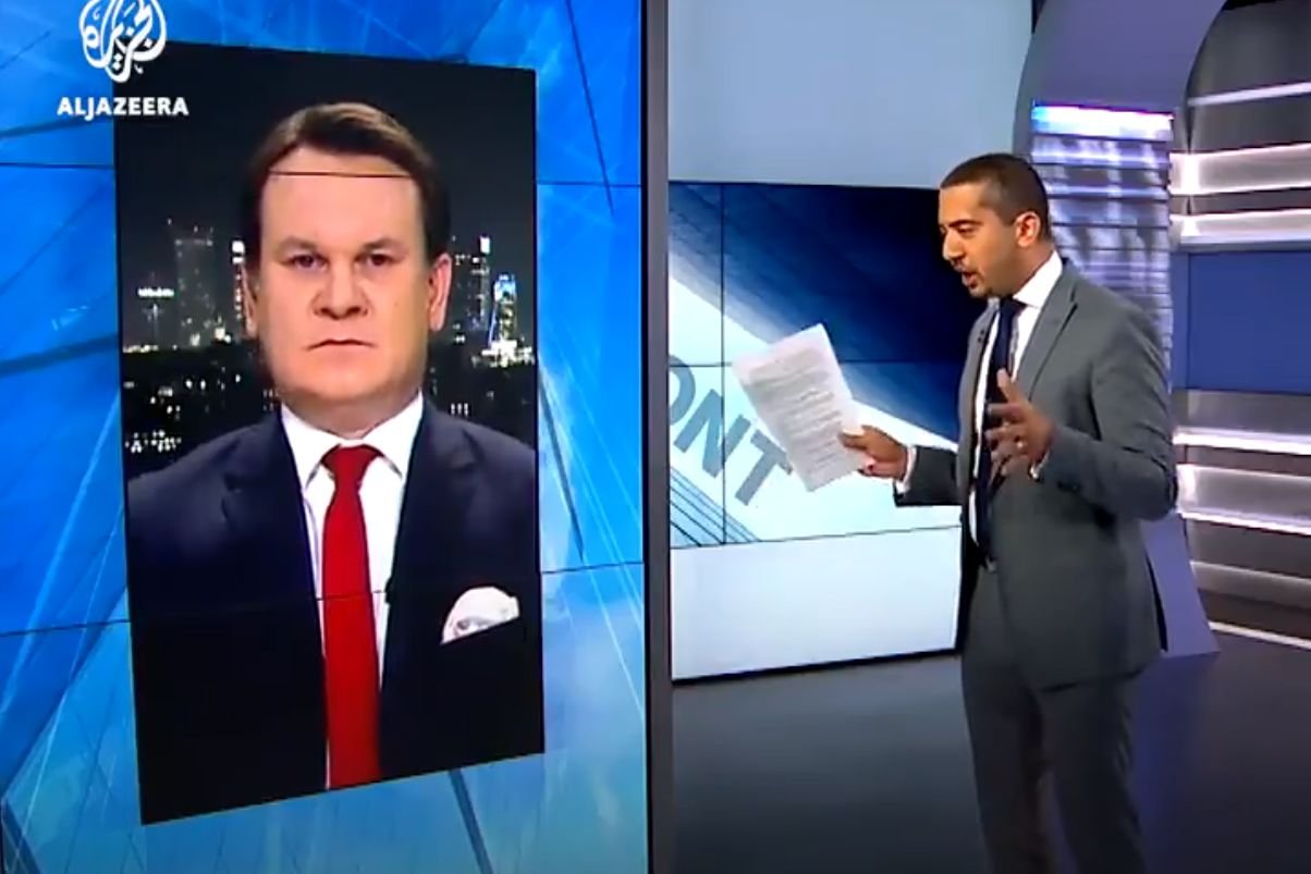 Poseł PiS Dominik Tarczyński wystąpił w arabskiej telewizji Al Jazeera