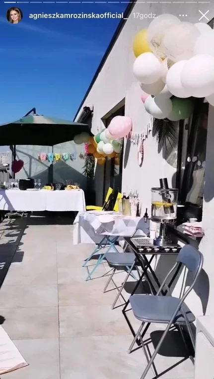 Kamila Kamińska zorganizowała baby shower na balkonie.