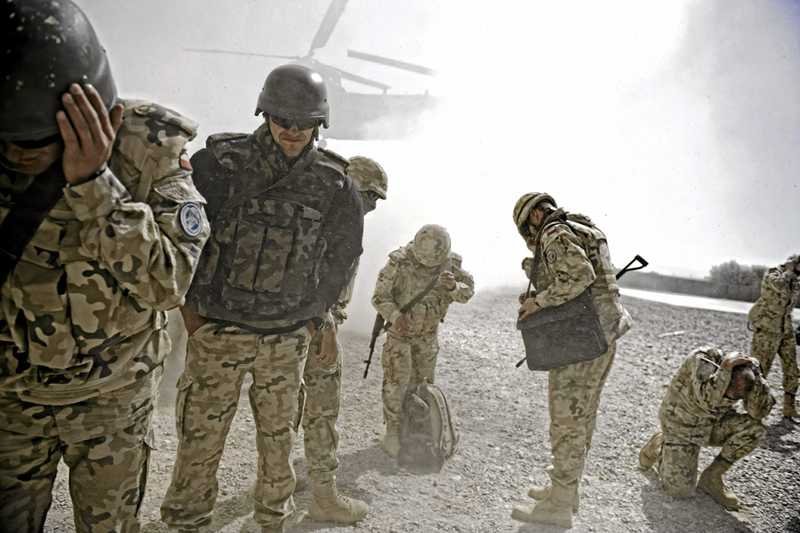 Polscy żołnierze w bazie Warrior w Afganistanie.