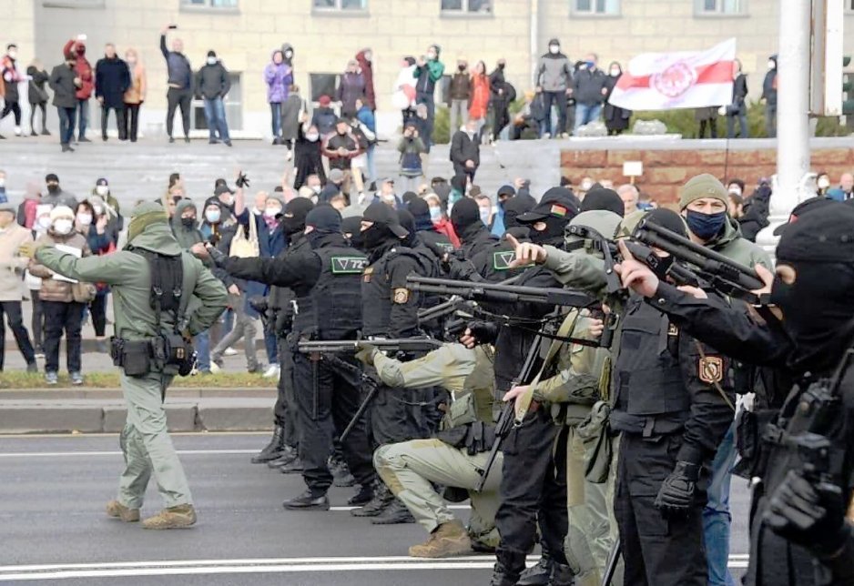Nagrano jak MSW planowało rozprawić się z protestującymi na Białorusi.
