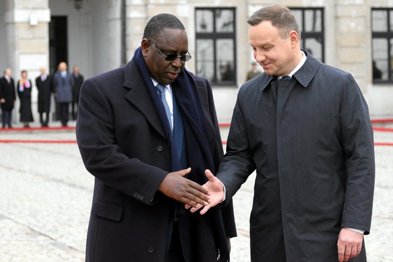 W 2016 roku prezydent Senegalu Macky Sall był z wizytą w Warszawie.