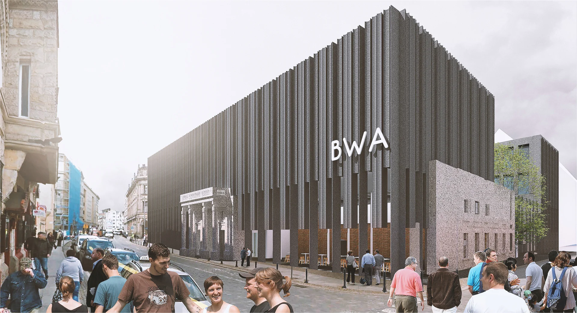 Rys. 2: Koncepcja przebudowy dawnego pałacu (2). Aut. +48 Architektura.
