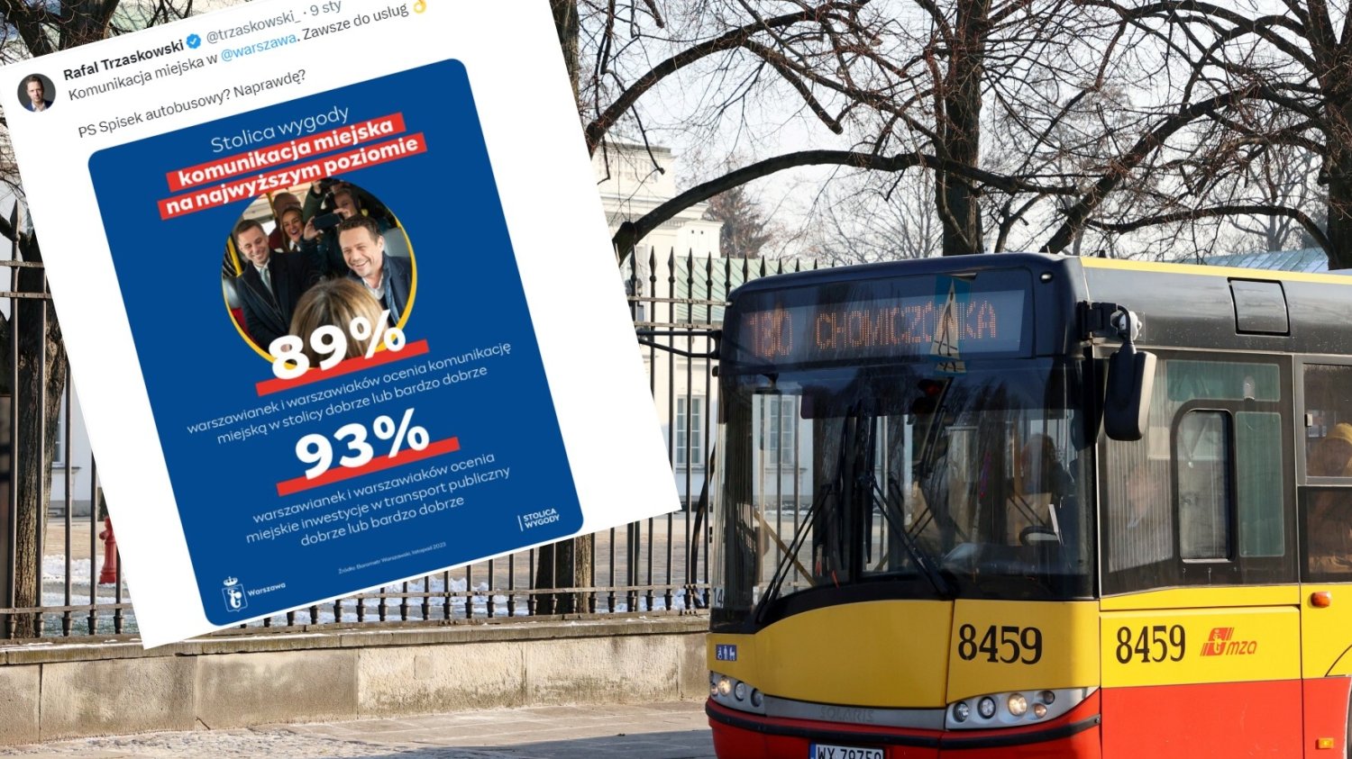 Autobus zablokował drogę Dudzie do pałacu? Nowe fakty obalają narrację PiS.