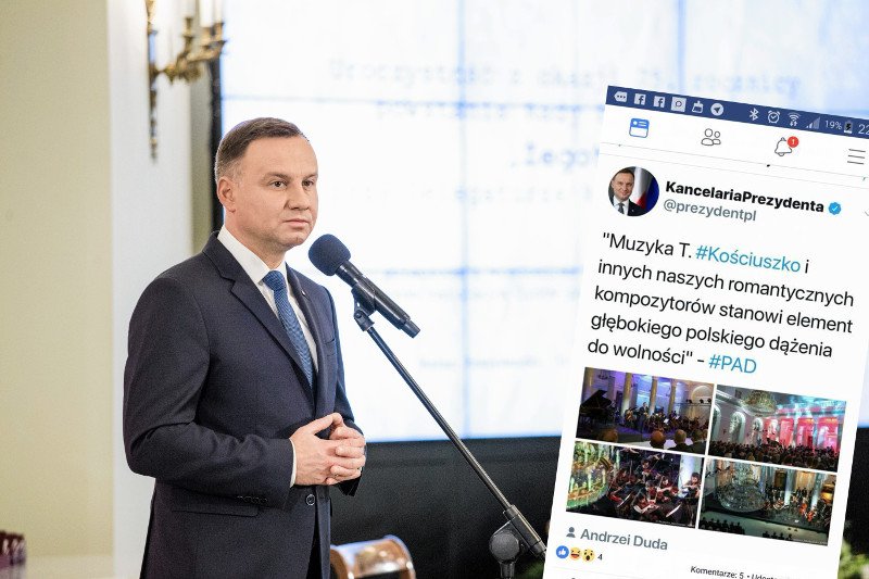 Prezydent miał rację - Tadeusz Kościuszko był nie tylko politykiem i wojskowym, ale także kompozytorem.