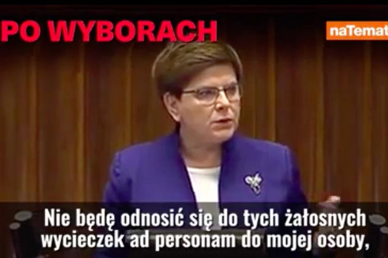 Język premier Szydło jest coraz bardziej agresywny?