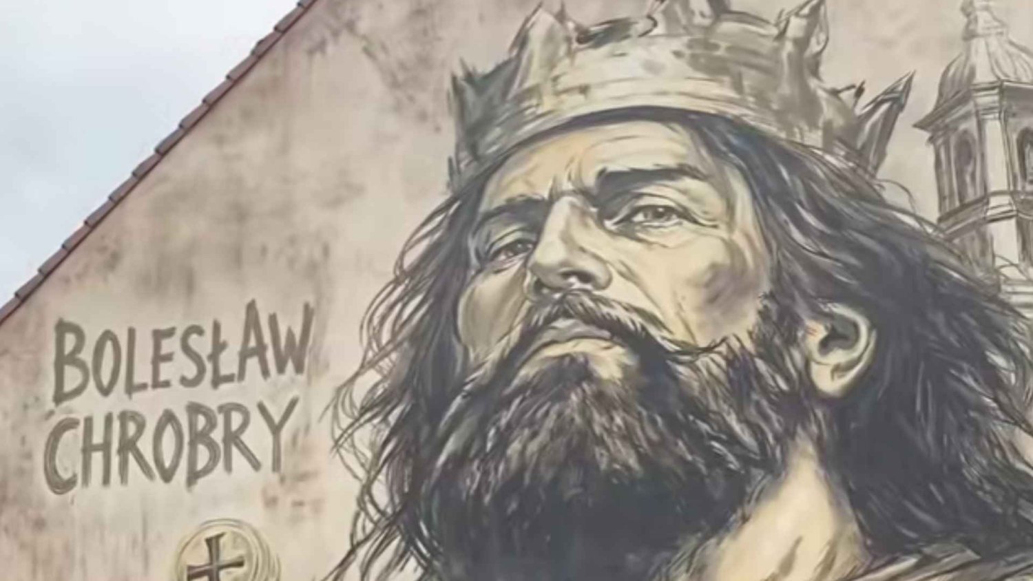 "AI gniot" pojawił się w Gnieźnie. Kontrowersyjny mural rozpala Polaków