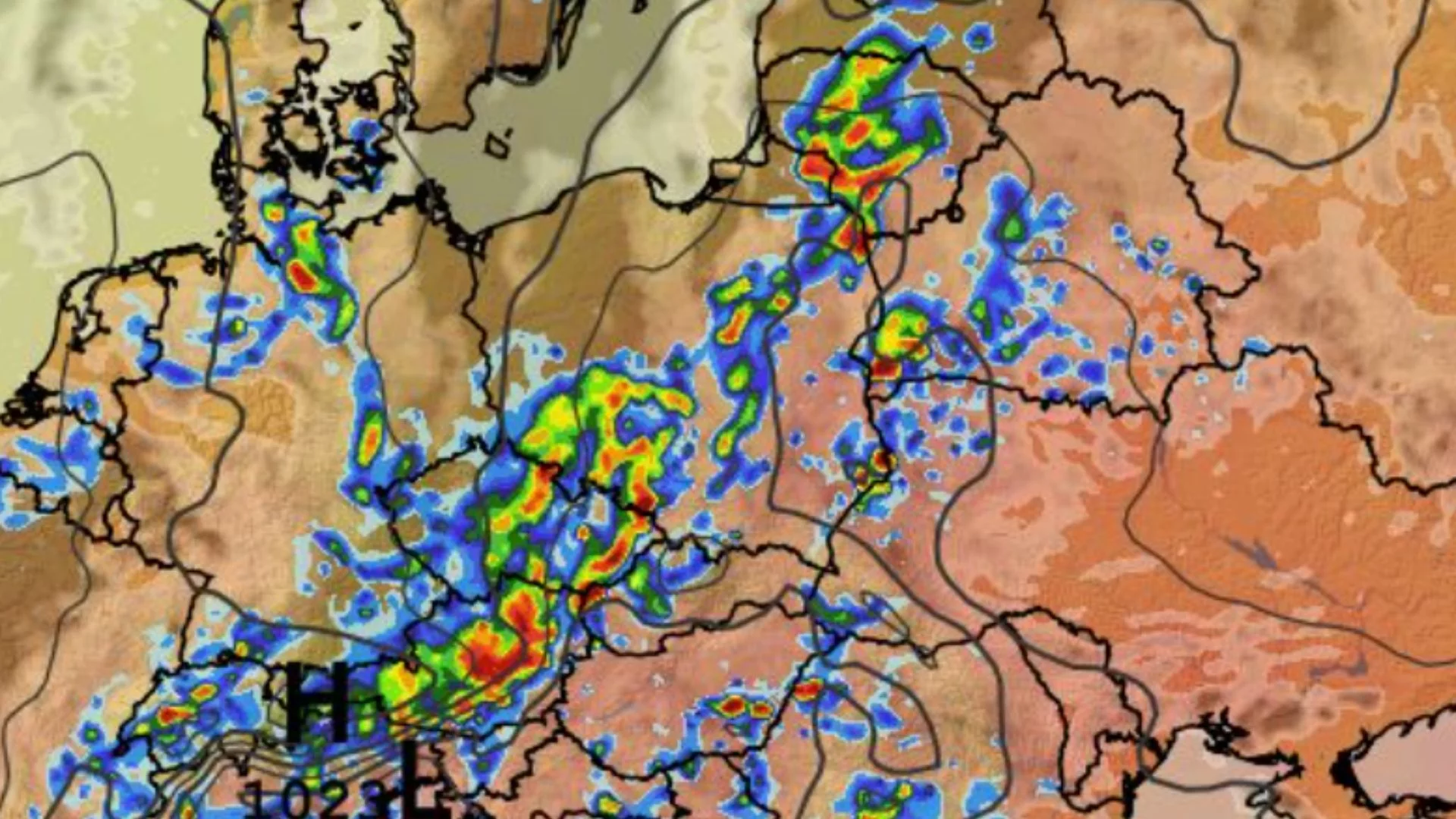 Radar burz nie pozostawia wątpliwości. Fala upałów musiała się tak skończyć