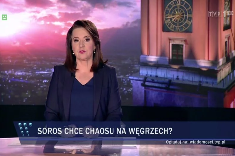 "Wiadomości" TVP o sytuacji na Węgrzech.