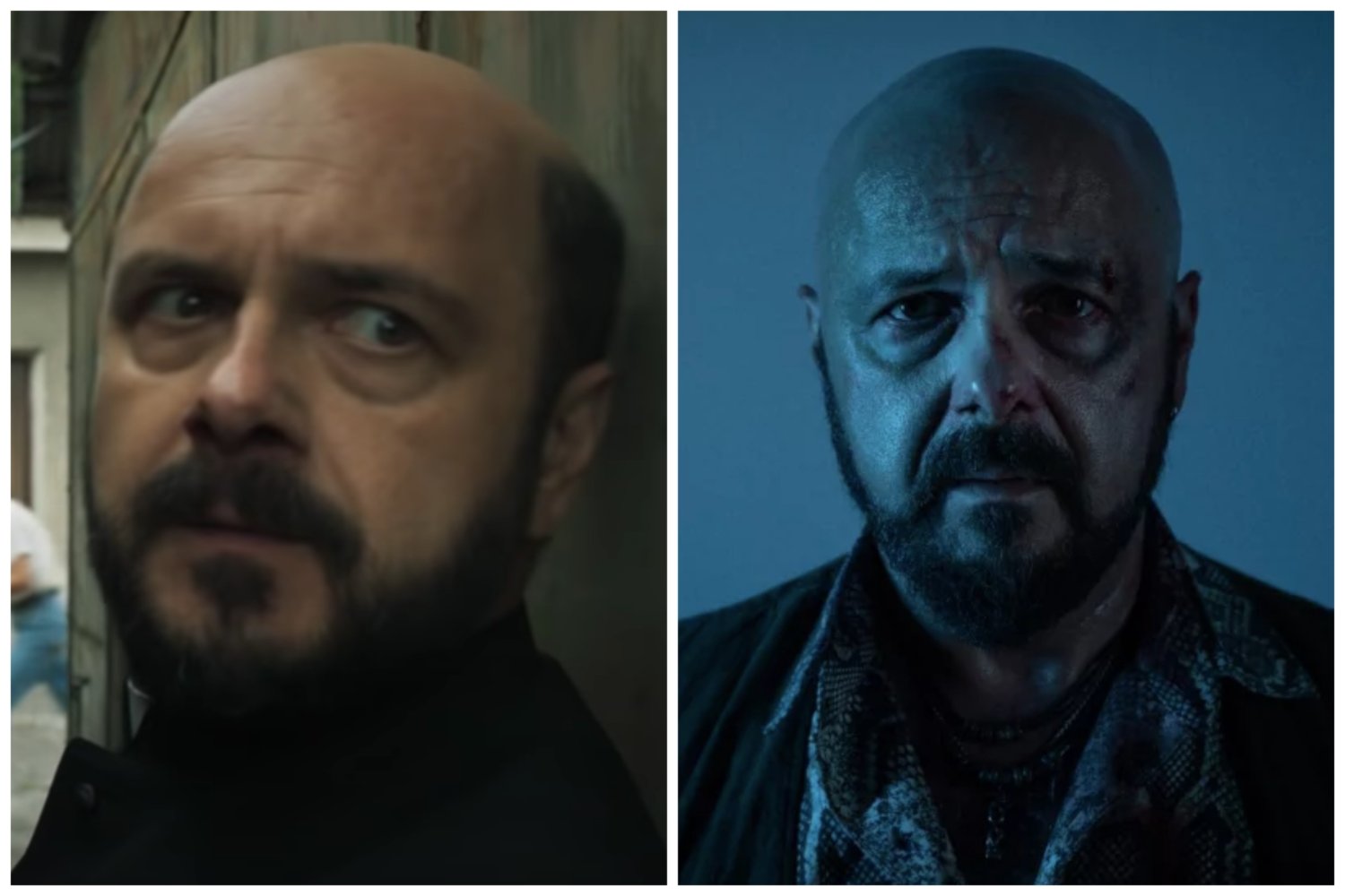 Po lewej: scena z filmu "Kler". Po prawej: "Informacja zwrotna" to ekranizacja książki Jakuba Żulczyka.